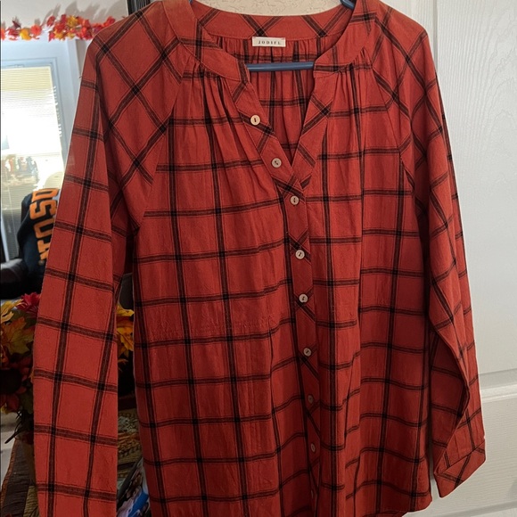 JODIFL cotton tunic blouse L pockets - Picture 2 of 10